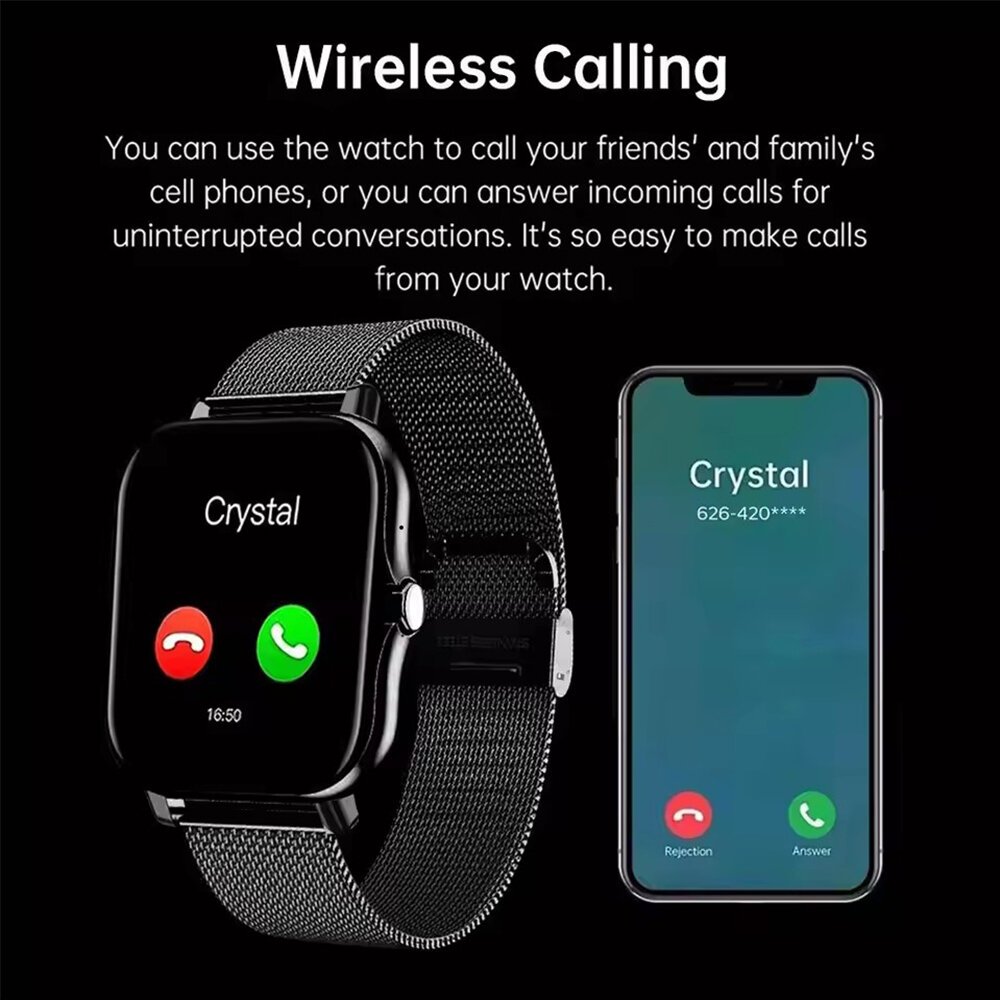 new smart watch android ios phone 1.44 inch color screen bluetooth call blood oxygen/pressure monitoring smart watch women men new smart watch android ios phone 1.44 inch color screen bluetooth call blood oxygen/pressure monitoring smart watch women men