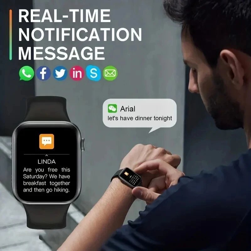 2025 new smartwatch for men android ios phone 1.73" screen bluetooth call blood oxygen pressure monitoring smart watch women 2025 new smartwatch for men android ios phone 1.73" screen bluetooth call blood oxygen pressure monitoring smart watch women