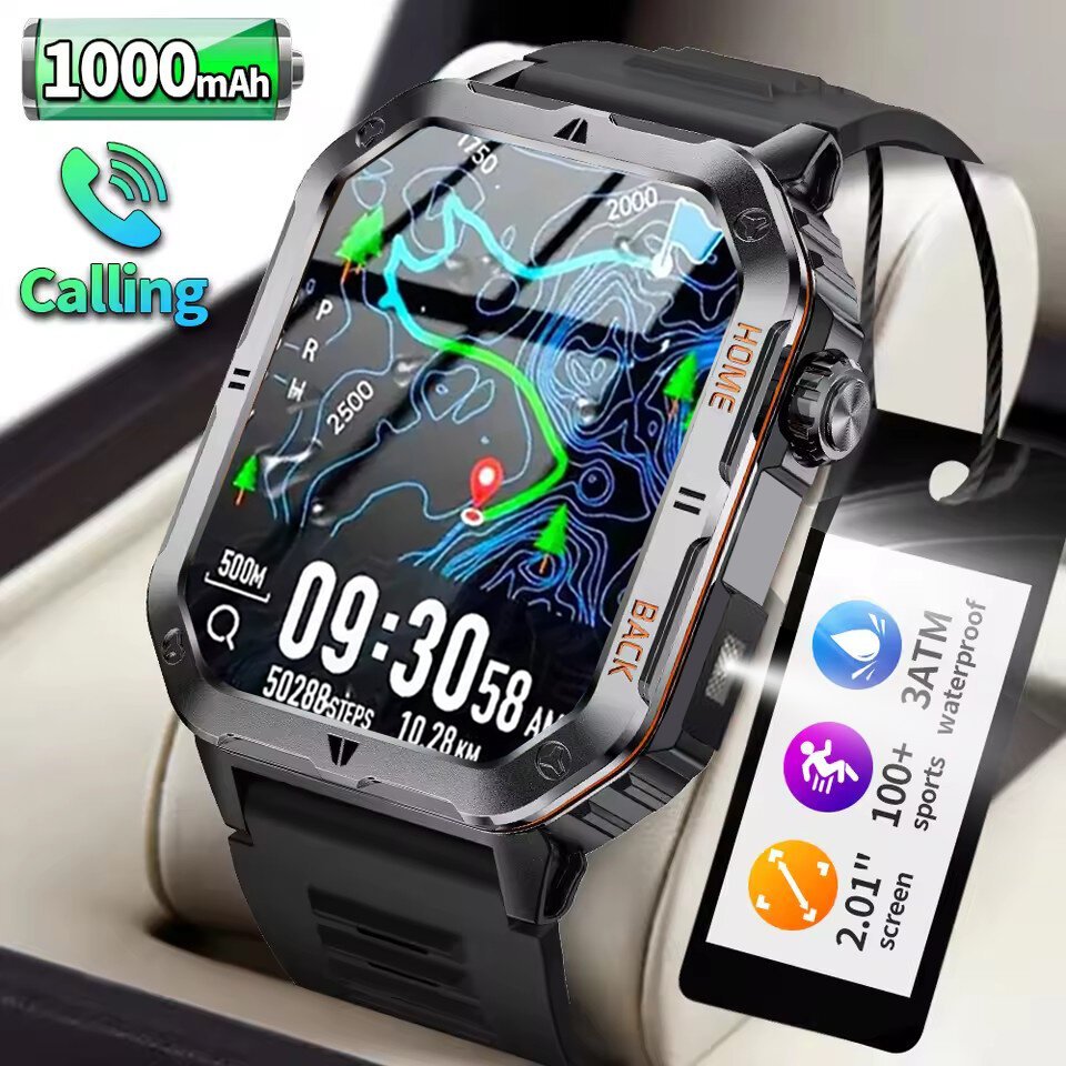 men smart watch bluetooth call sleep heart rate health monitor outdoor led flashlight waterproof sports watche for android ios men smart watch bluetooth call sleep heart rate health monitor outdoor led flashlight waterproof sports watche for android ios