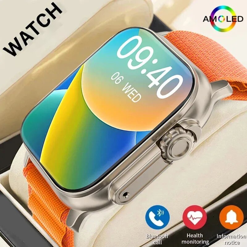 laxasfit smart watch bluetooth talk smartwatch message alert heart rate monitor sports watch for android ios men women