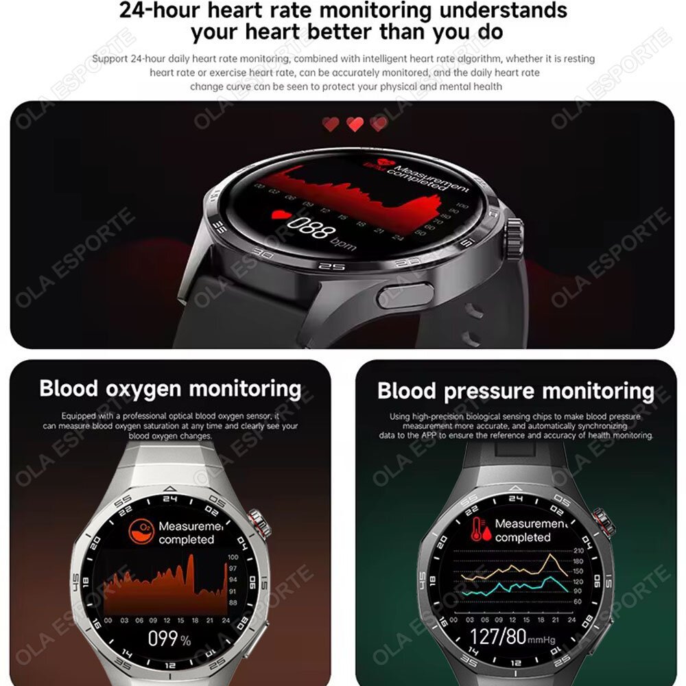 watch 5 pro gps nfc smart watch men 360*360 amoled screen heart rate monitor bluetooth calls ip68 waterproof man smartwatch 2025 watch 5 pro gps nfc smart watch men 360*360 amoled screen heart rate monitor bluetooth calls ip68 waterproof man smartwatch 2025