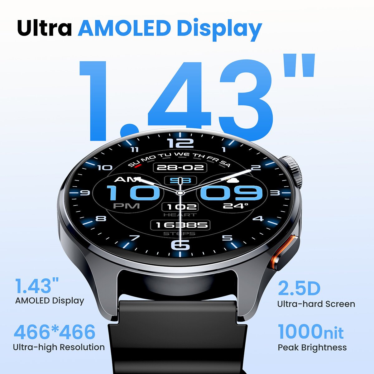 haylou watch 4s(hf012) gps smartwatch 1.43” hd amoled 5 satellite gps positioning 120+ workout modes sport fitness smart watch haylou watch 4s(hf012) gps smartwatch 1.43” hd amoled 5 satellite gps positioning 120+ workout modes sport fitness smart watch