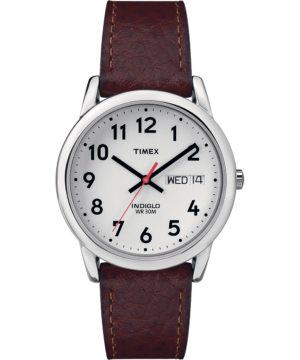 Easy Reader Day Date 35mm Leather Strap Watch
