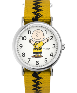 Peanuts® x Timex Charlie Brown 38mm Fabric Strap Watch