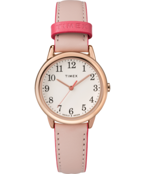 Easy Reader® Color Pop 30mm Leather Strap Watch