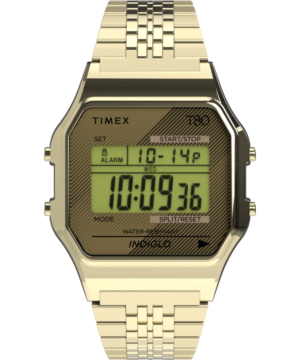 Timex T80 34mm Stainless Steel Bracelet Watch