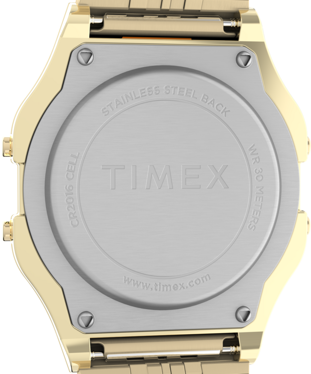Timex T80 34mm Stainless Steel Bracelet Watch