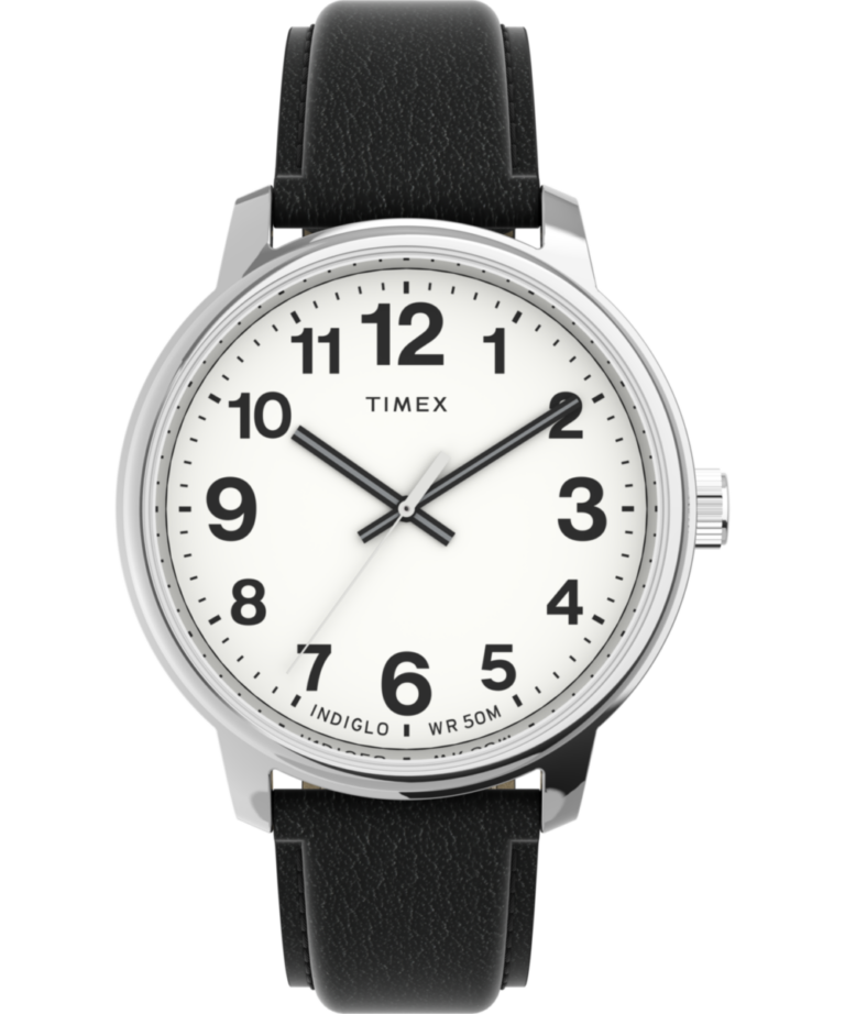 Easy Reader Bold 43mm Leather Strap Watch