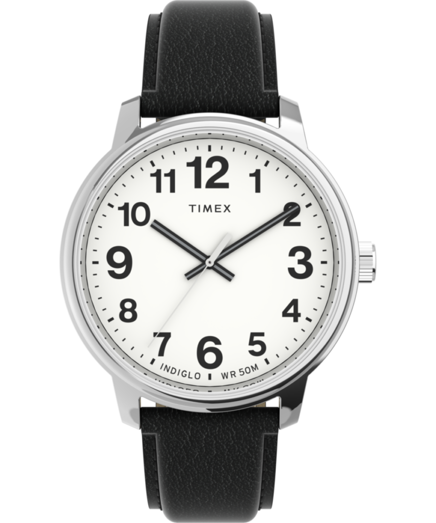 Easy Reader Bold 43mm Leather Strap Watch