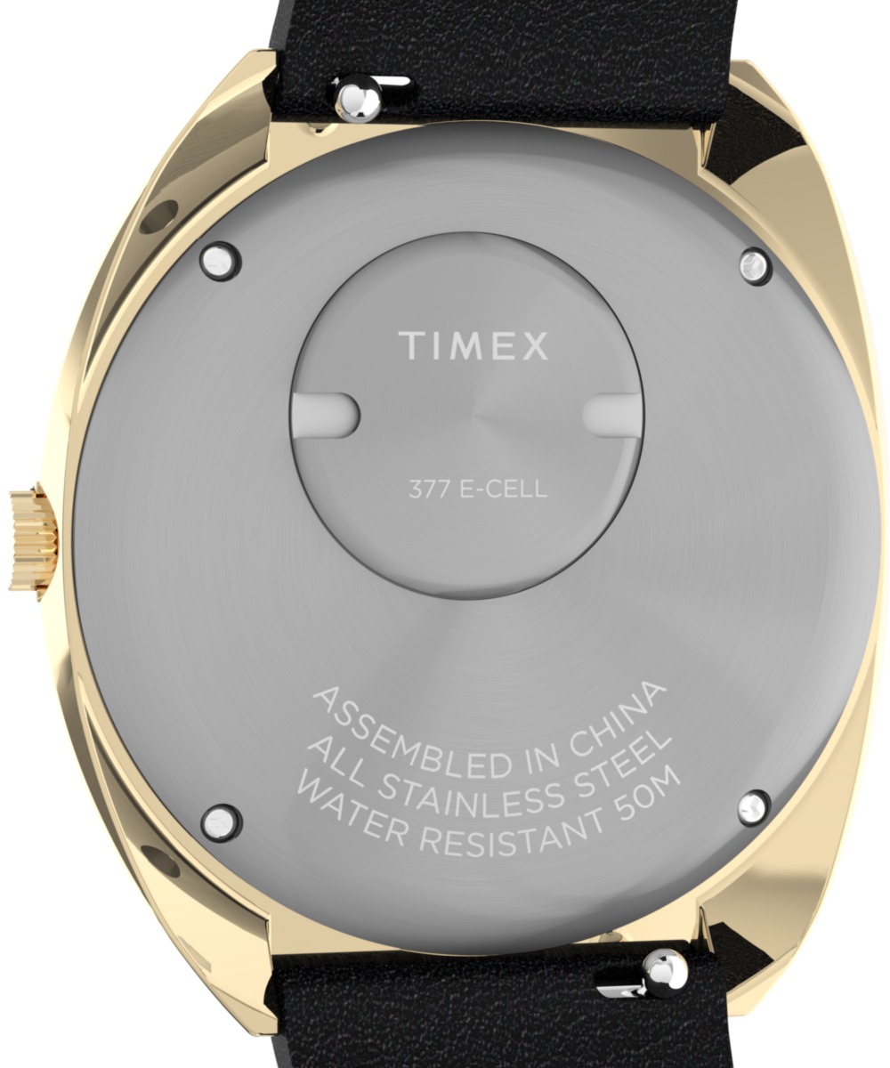 Q Timex 1972 Reissue 39mm Leather Strap Watch