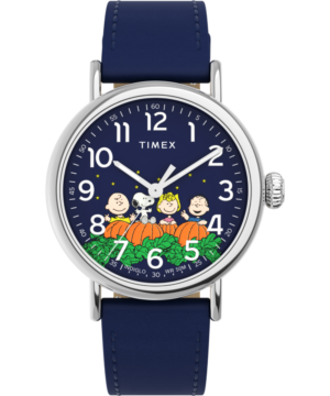 Peanuts® x Timex Standard Pumpkin Patch 40mm Leather Strap Watch
