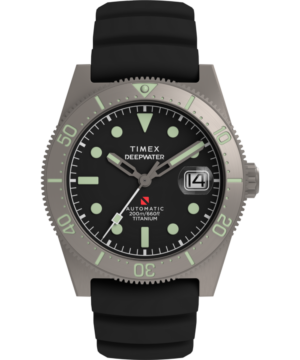 Deepwater Reef 200 Titanium Automatic 41mm Synthetic Rubber Strap Watch