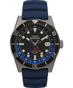Deepwater Reef 200 GMT 41mm Synthetic Rubber Strap Watch
