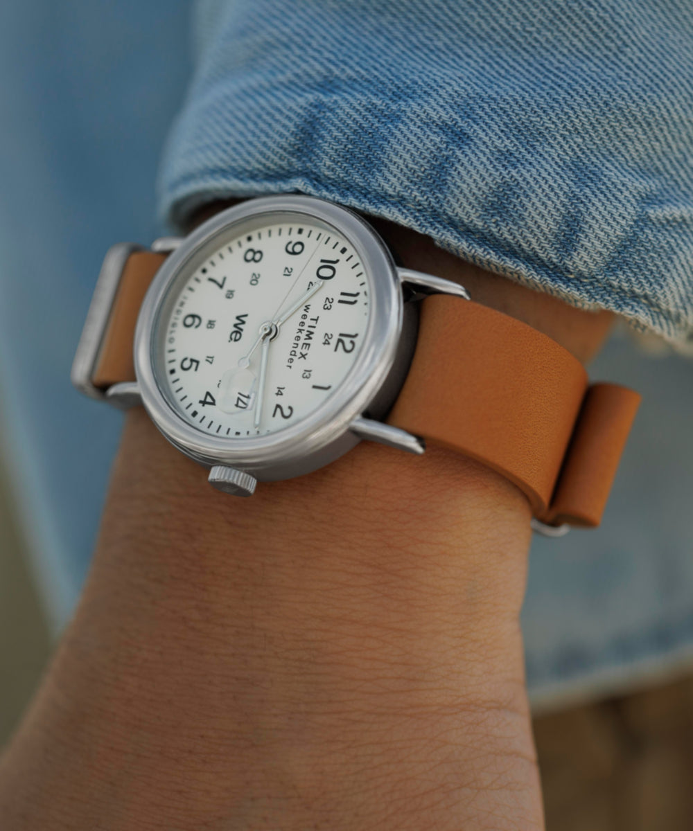 Weekender 37mm Leather Strap Watch