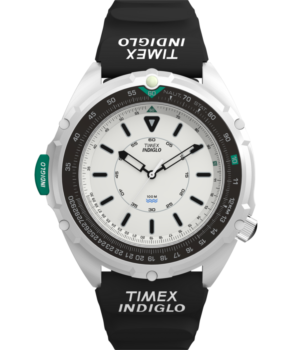 Timex 1995 Intrepid Reissue 46mm Synthetic Rubber Strap Watch