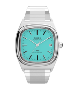Timex® Automatic 1983 E Line 34mm Stainless Steel Expansion Band Watch