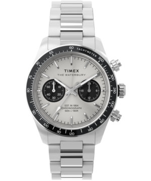 Waterbury Heritage Chronograph 39mm Stainless Steel Bracelet Watch