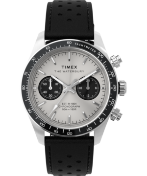 Waterbury Heritage Chronograph 39mm Leather Strap Watch
