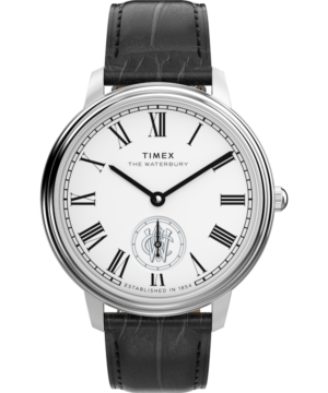 Waterbury Metropolitan Sub-Second 39mm Leather Strap Watch