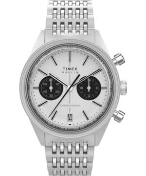 Marlin® Jet Quartz Chronograph 40mm Stainless Steel Bracelet Watch