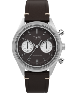 Marlin® Jet Quartz Chronograph 40mm Leather Strap Watch