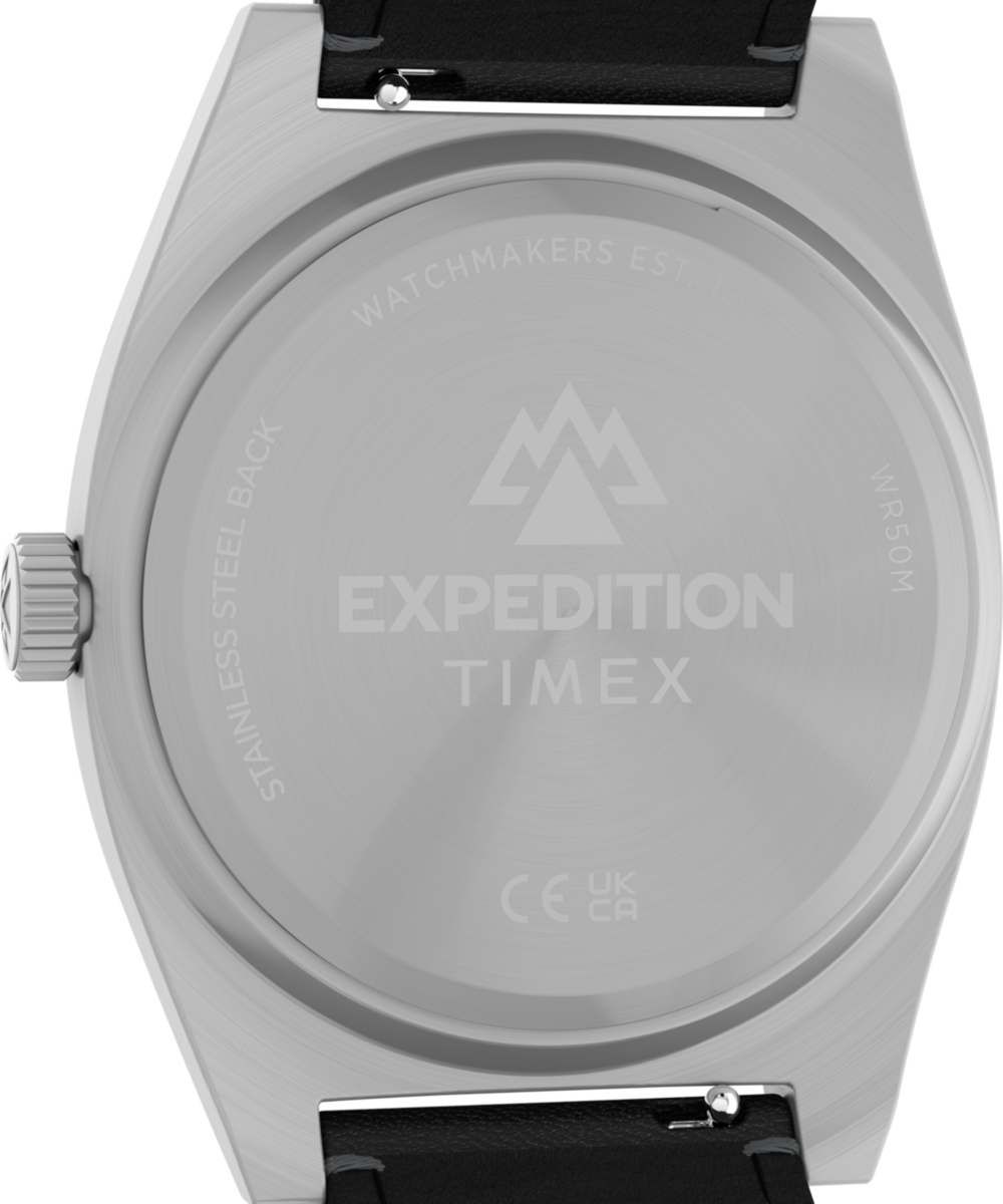 Expedition® Capstone 39mm Eco-Friendly Leather Strap Watch