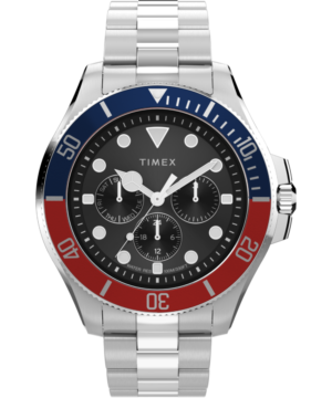 Harborside Coast Multifunction 43mm Stainless Steel Bracelet Watch