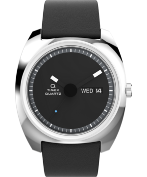 Q Timex® 1975 Enigma 37mm Leather Strap Watch