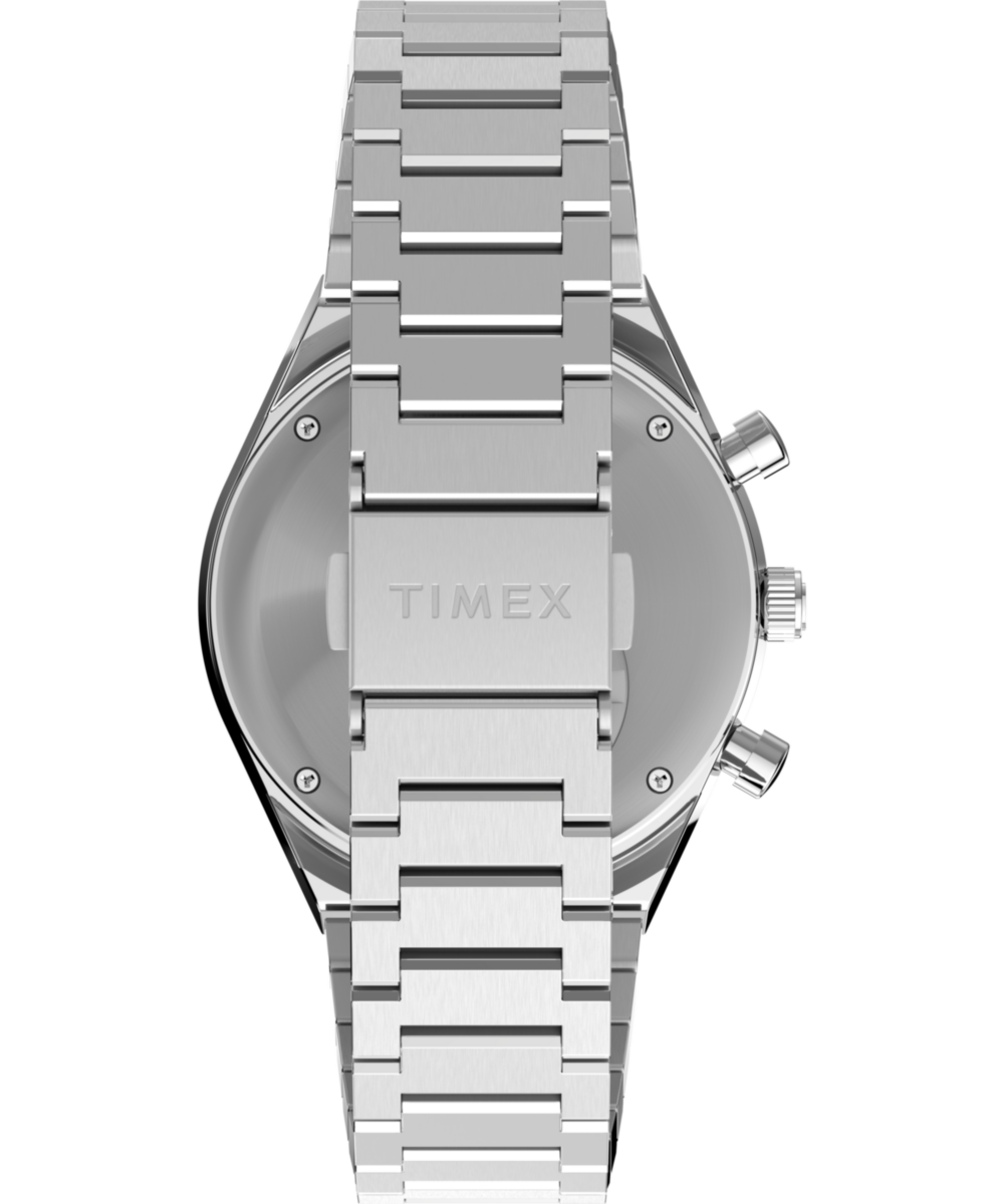 Q Timex® Chronograph 40mm Stainless Steel Bracelet Watch