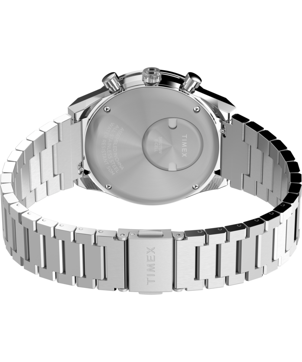 Q Timex® Chronograph 40mm Stainless Steel Bracelet Watch