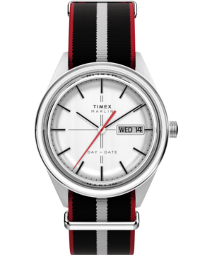 Marlin® Jet Quartz 38mm Fabric Strap Watch