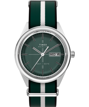 Marlin® Jet Quartz 38mm Fabric Strap Watch