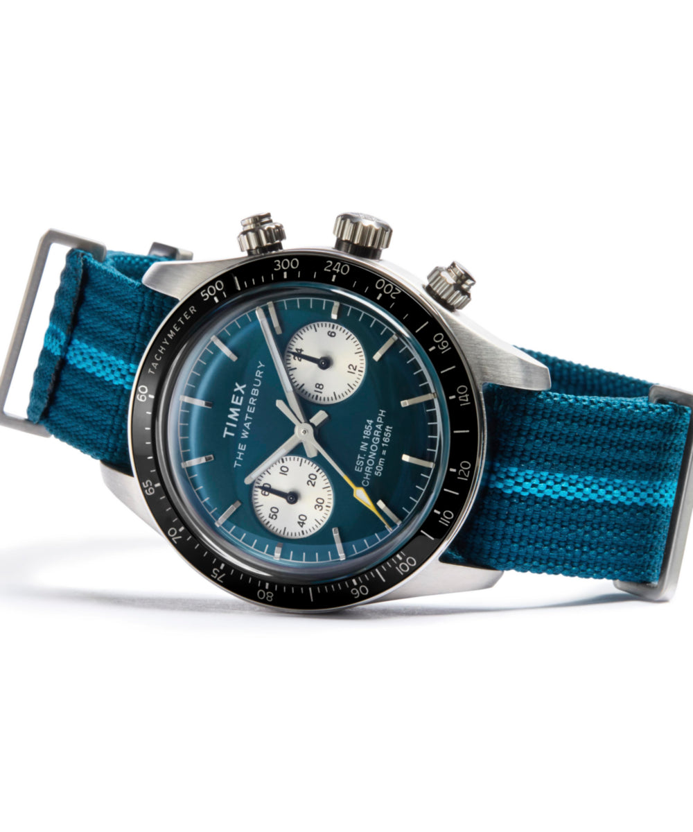 Waterbury Heritage Chronograph 39mm Fabric Strap Watch