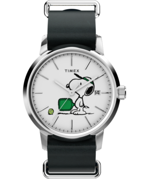 Peanuts® x Timex Marlin® Automatic Pickleball 40mm Leather Strap Watch