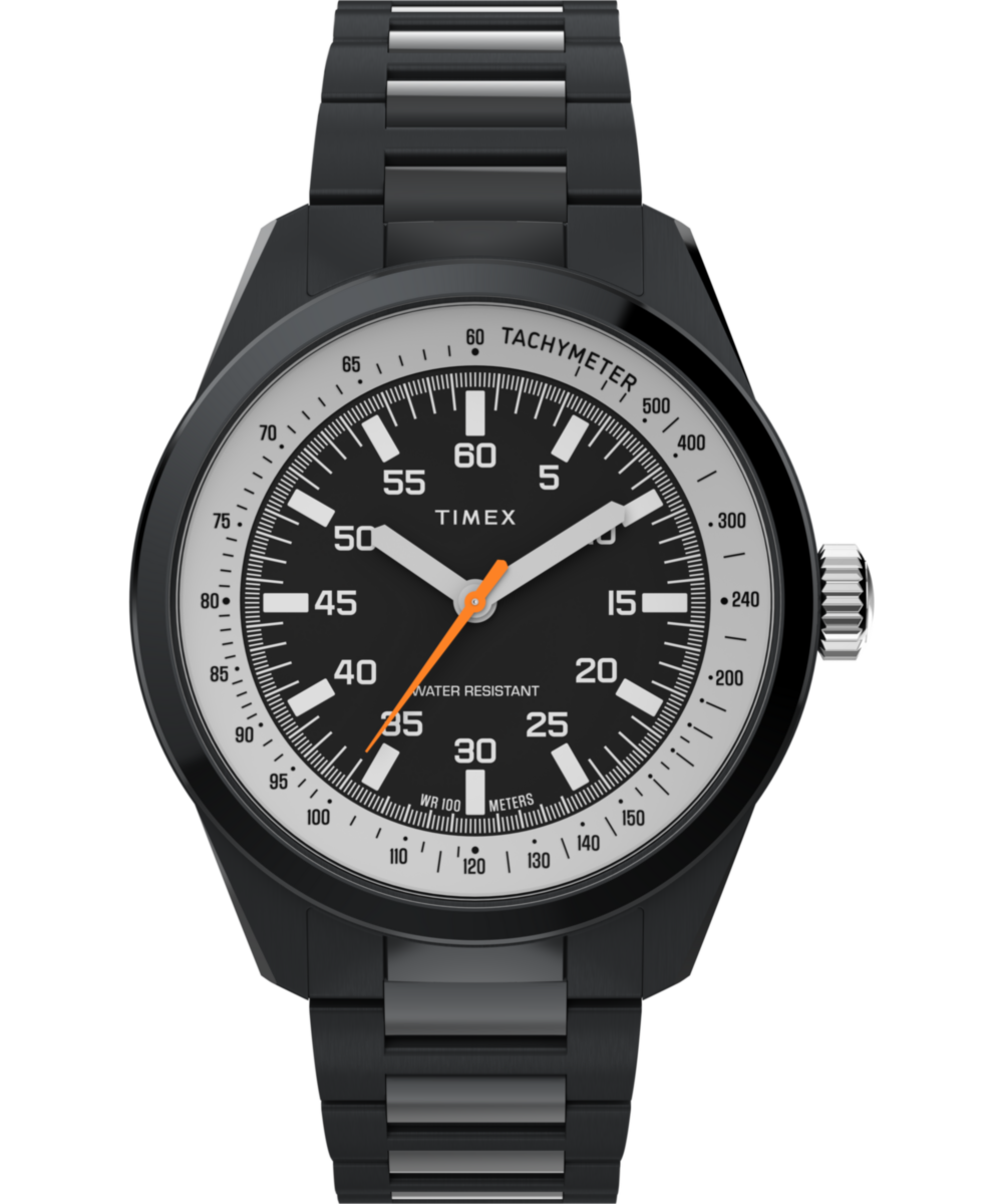 Huckberry x Timex 1979 Black Max 41mm Stainless Steel Bracelet Watch