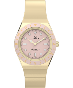 Q Timex® Mini 30mm Stainless Steel Expansion Band Watch