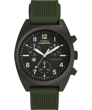 Expedition® Capstone Chronograph 41mm Silicone Strap Watch