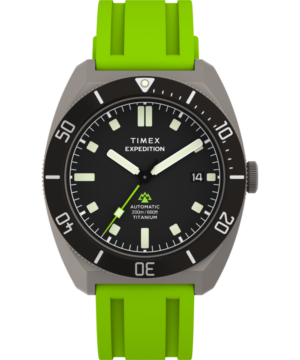 Expedition® Pioneer Titanium Automatic 41mm HNBR Synthetic Rubber Strap Watch