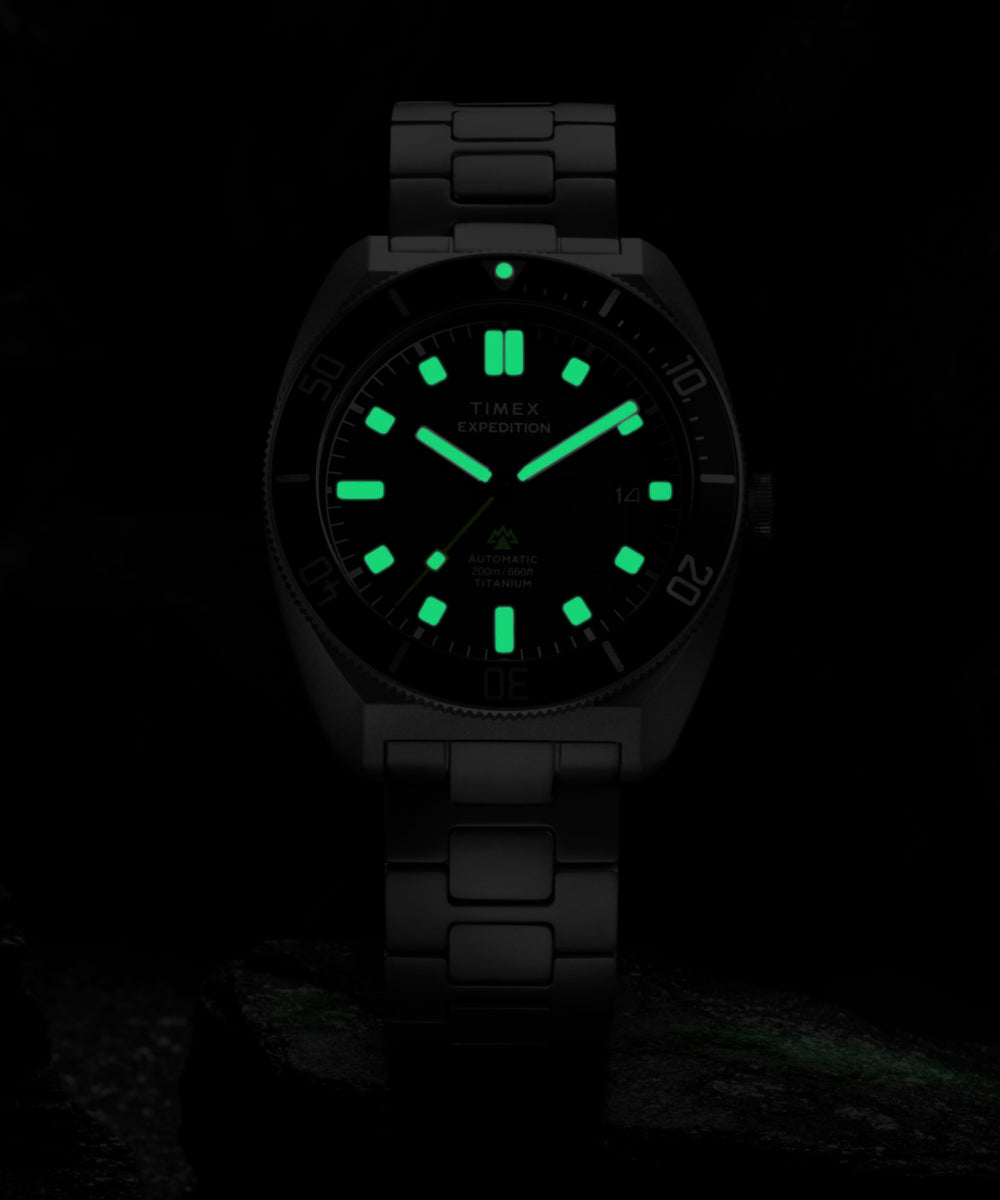 Expedition® Pioneer Titanium Automatic 41mm Bracelet Watch