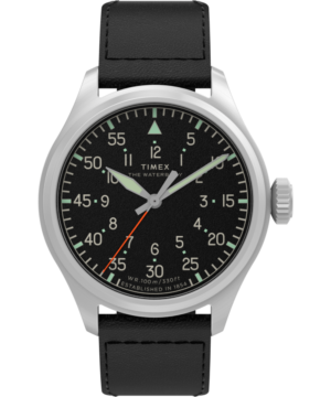Waterbury Ace 41mm Leather Strap Watch