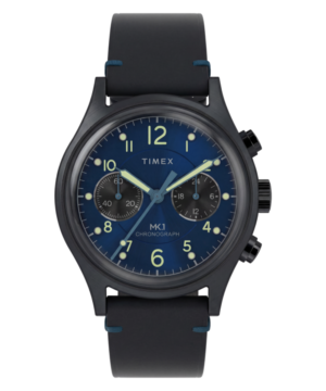 MK1® Chronograph 40mm Leather Strap Watch