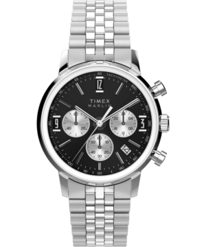 Marlin® Quartz Chrono 40mm Stainless Steel Bracelet Watch