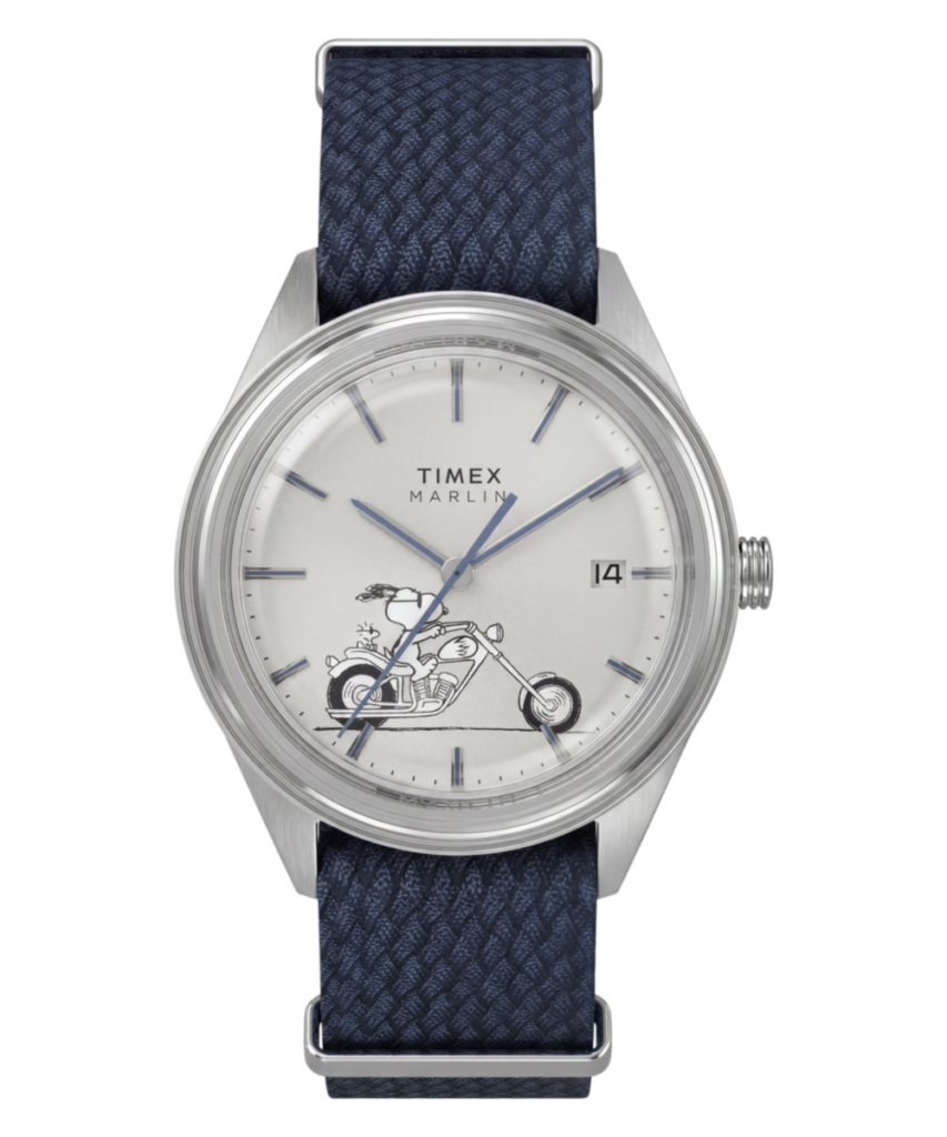 Peanuts® x Timex Marlin® Jet Automatic Easy Rider 38mm Fabric Strap Watch