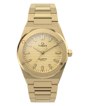 Q Timex Marbella 34mm Stainless Steel Bracelet Watch