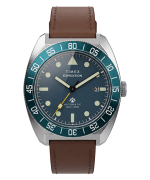 Expedition® Pioneer Automatic 41mm Leather Strap Watch