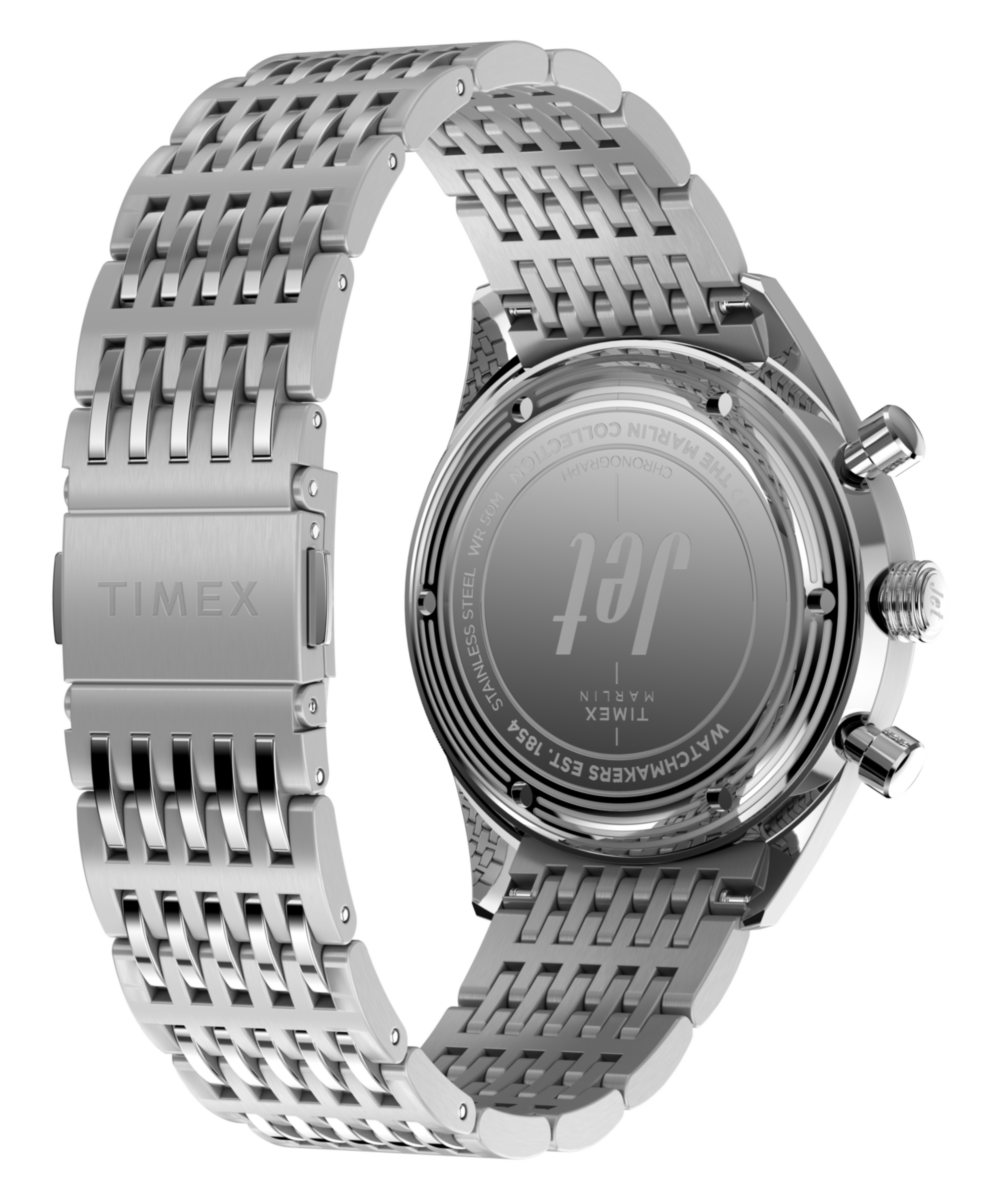 Marlin® Jet Chronograph 40mm Stainless Steel Bracelet Watch
