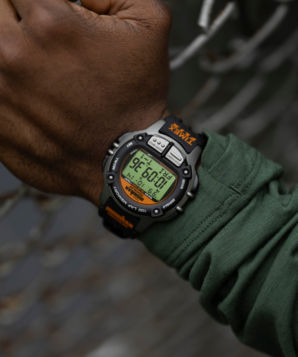 TIMEX® IRONMAN® Flix 100 Lap 42mm PU Strap Watch