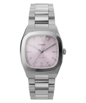 Timex® Quartz E Line 30mm Stainless Steel Bracelet Watch
