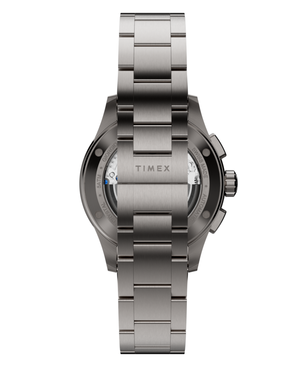 Timex Atelier Chronograph Automatic M1a Ti 42mm Swiss Made Titanium Bracelet