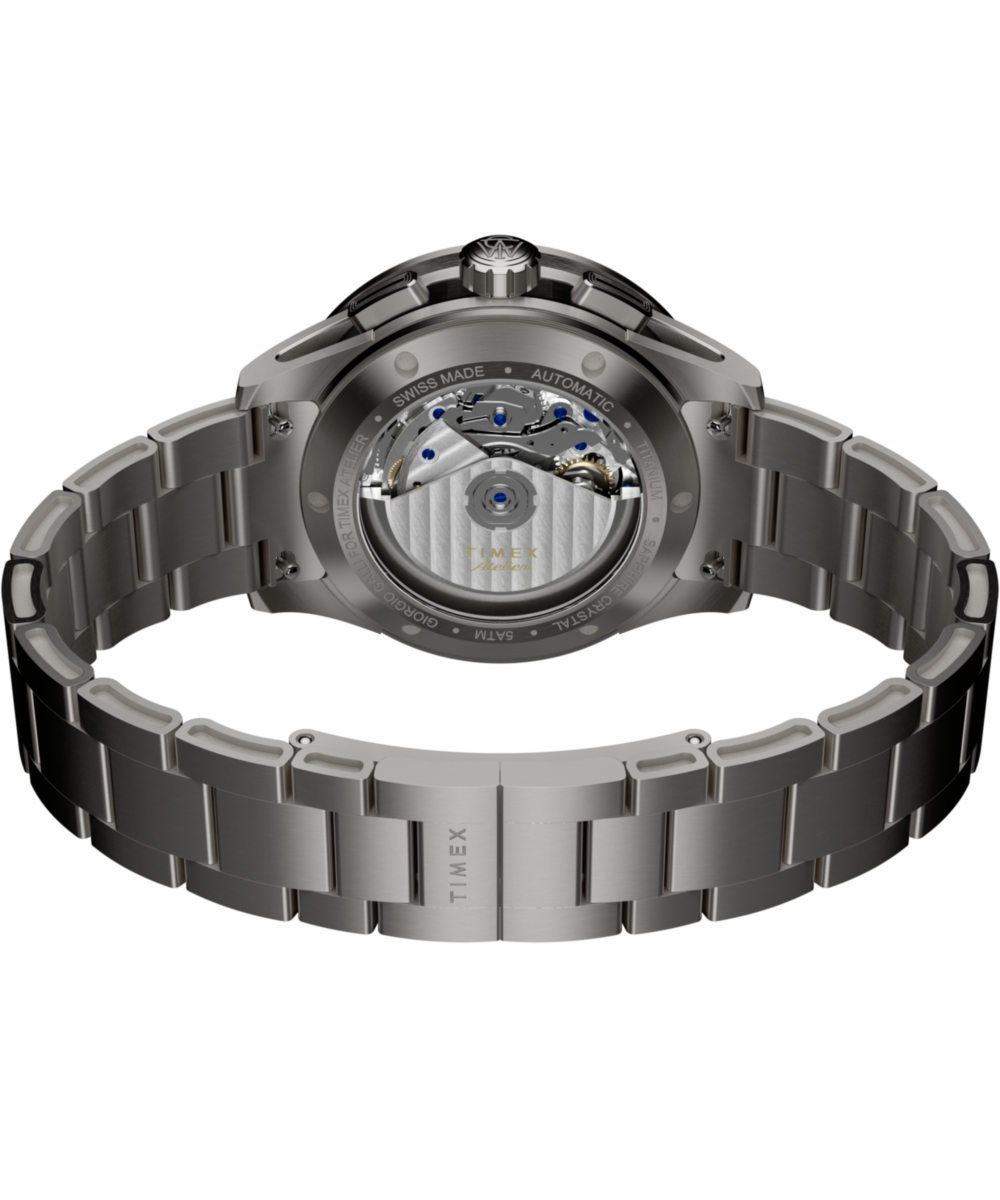 Timex Atelier Chronograph Automatic M1a Ti 42mm Swiss Made Titanium Bracelet